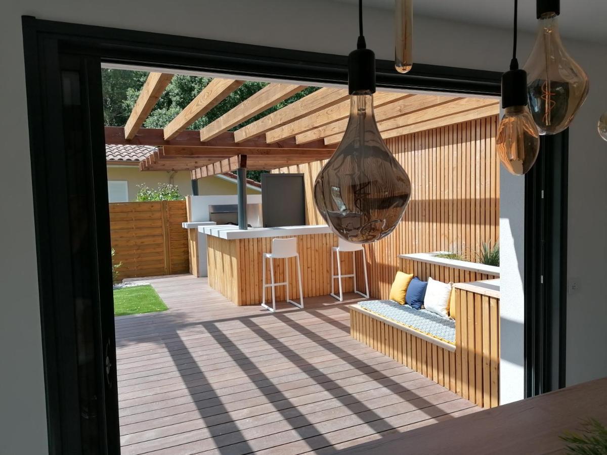 La Villa Ocean Avec Spa Et Piscine - Les Gites De Camparan 拉本讷 外观 照片